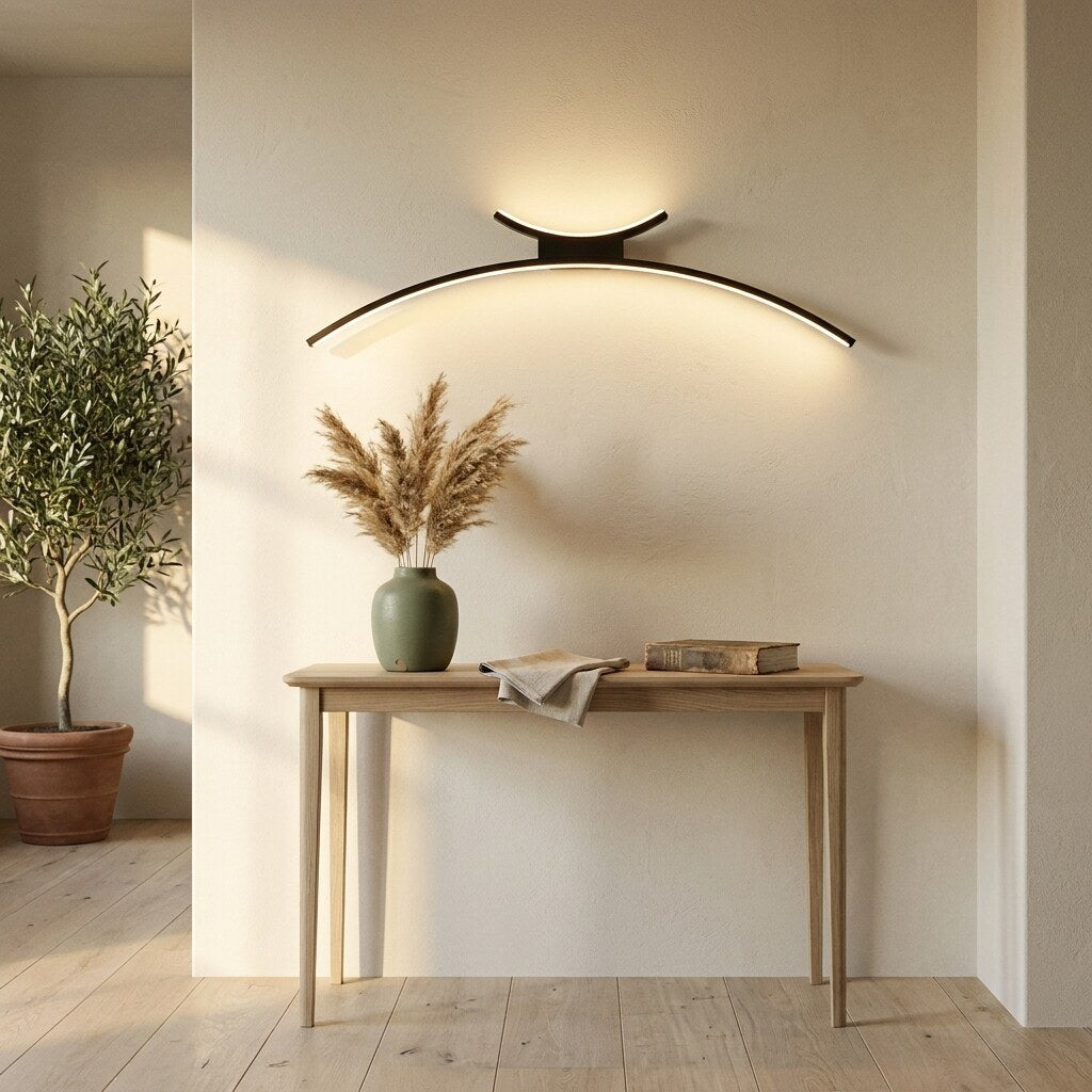 Applique Curva Design — Entrée Japandi en Provence — Halonéa