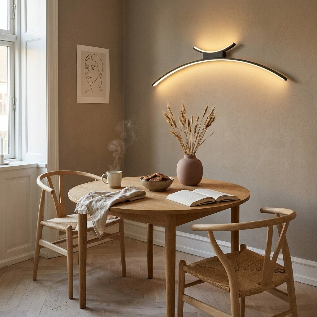 Applique Curva Design — Coin repas scandinave à Copenhague — Halonéa