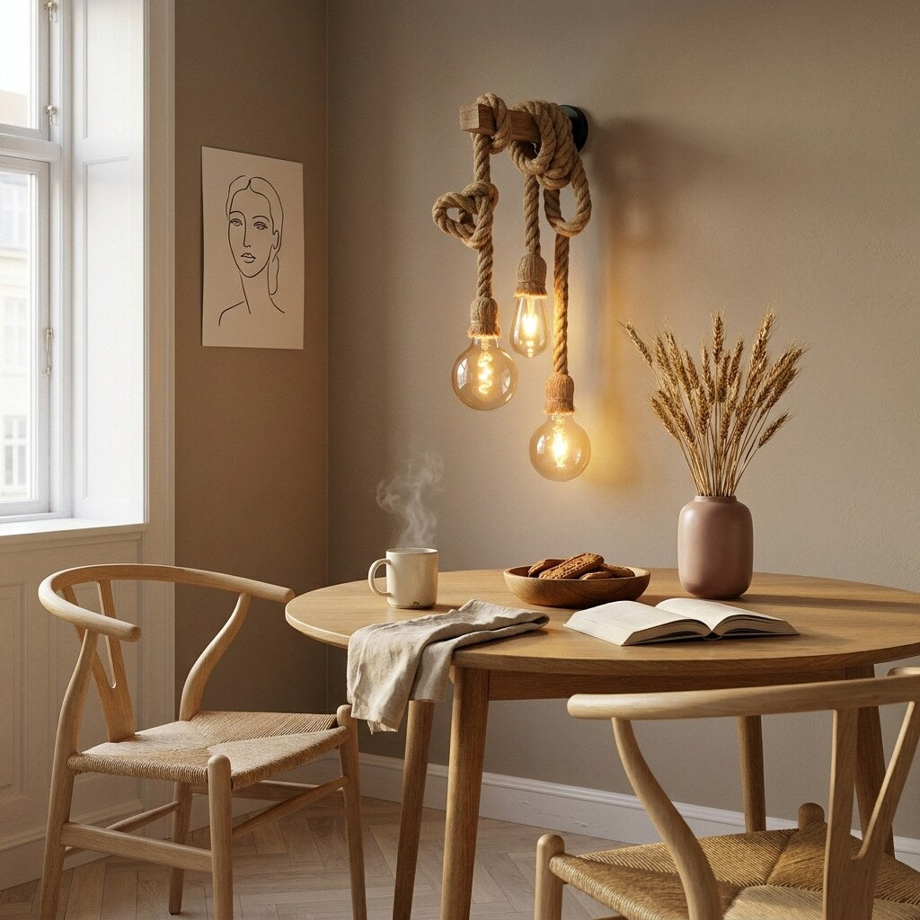 Applique Juta Bohème — Coin repas scandinave à Copenhague — Halonéa