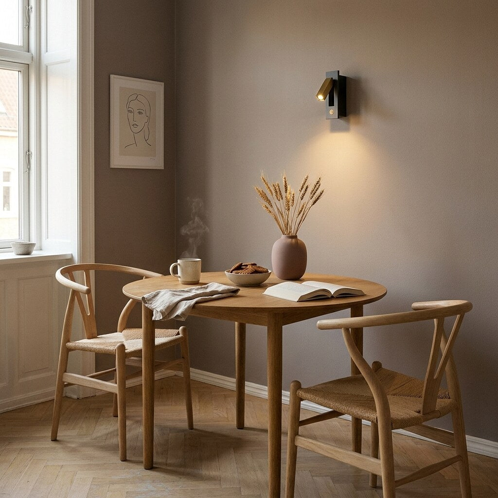 Applique Lectore Liseuse — Coin repas scandinave à Copenhague — Halonéa