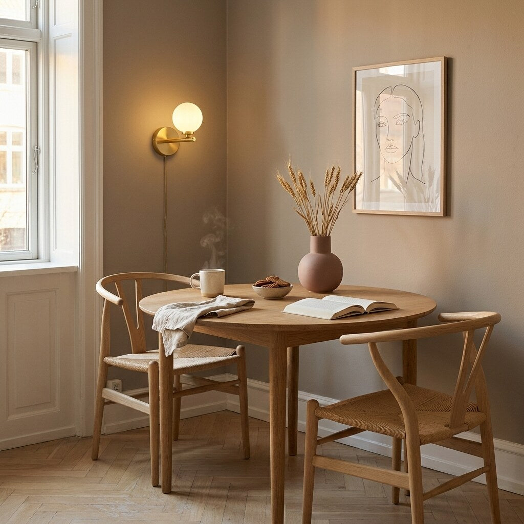 Applique Sferica Design — Coin repas scandinave à Copenhague — Halonéa