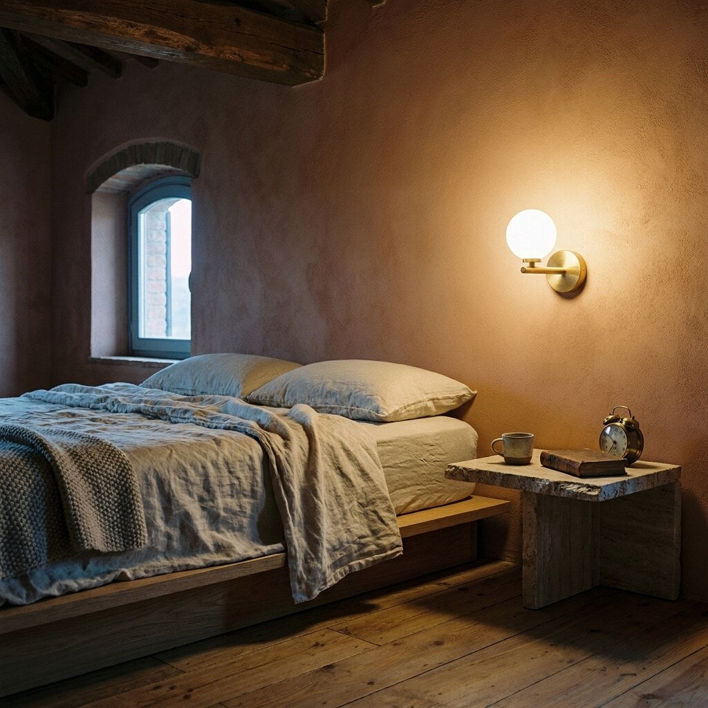 Applique Sferica Design — Chambre wabi-sabi en Toscane — Halonéa