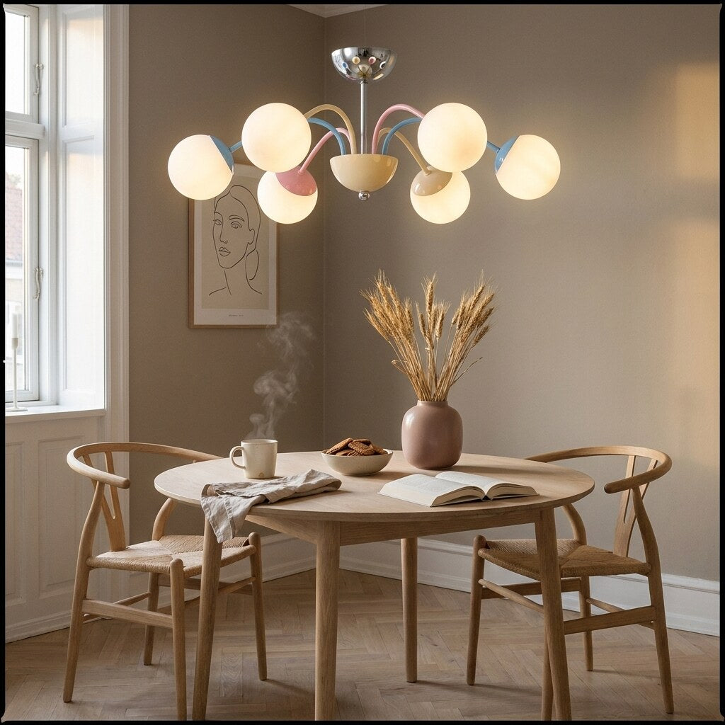 Lustre Murano Design — Coin repas scandinave à Copenhague — Halonéa