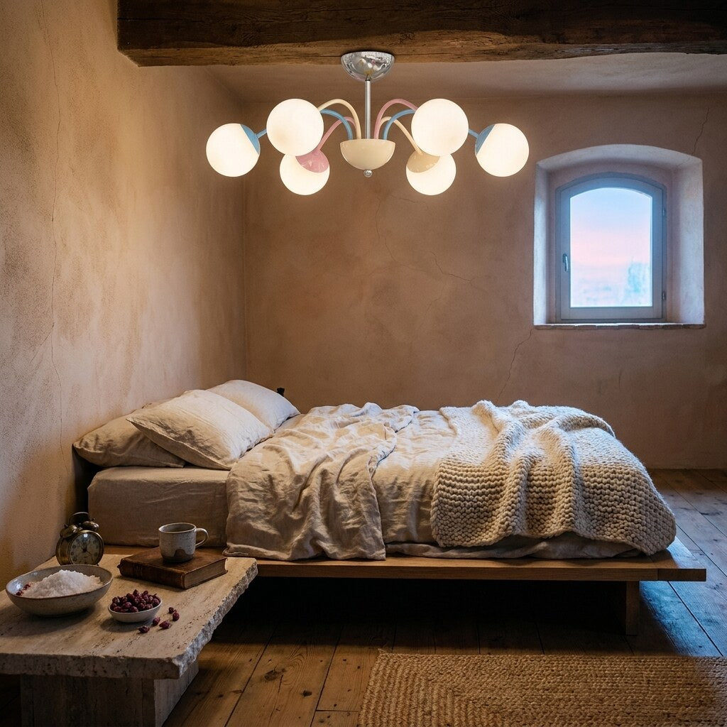 Lustre Murano Design — Chambre wabi-sabi en Toscane — Halonéa