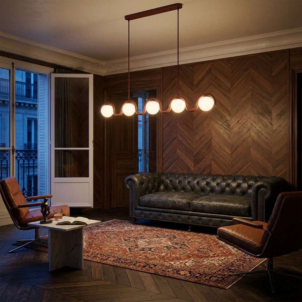 Lustre Uveta Design — Salon Haussmann à Paris — Halonéa