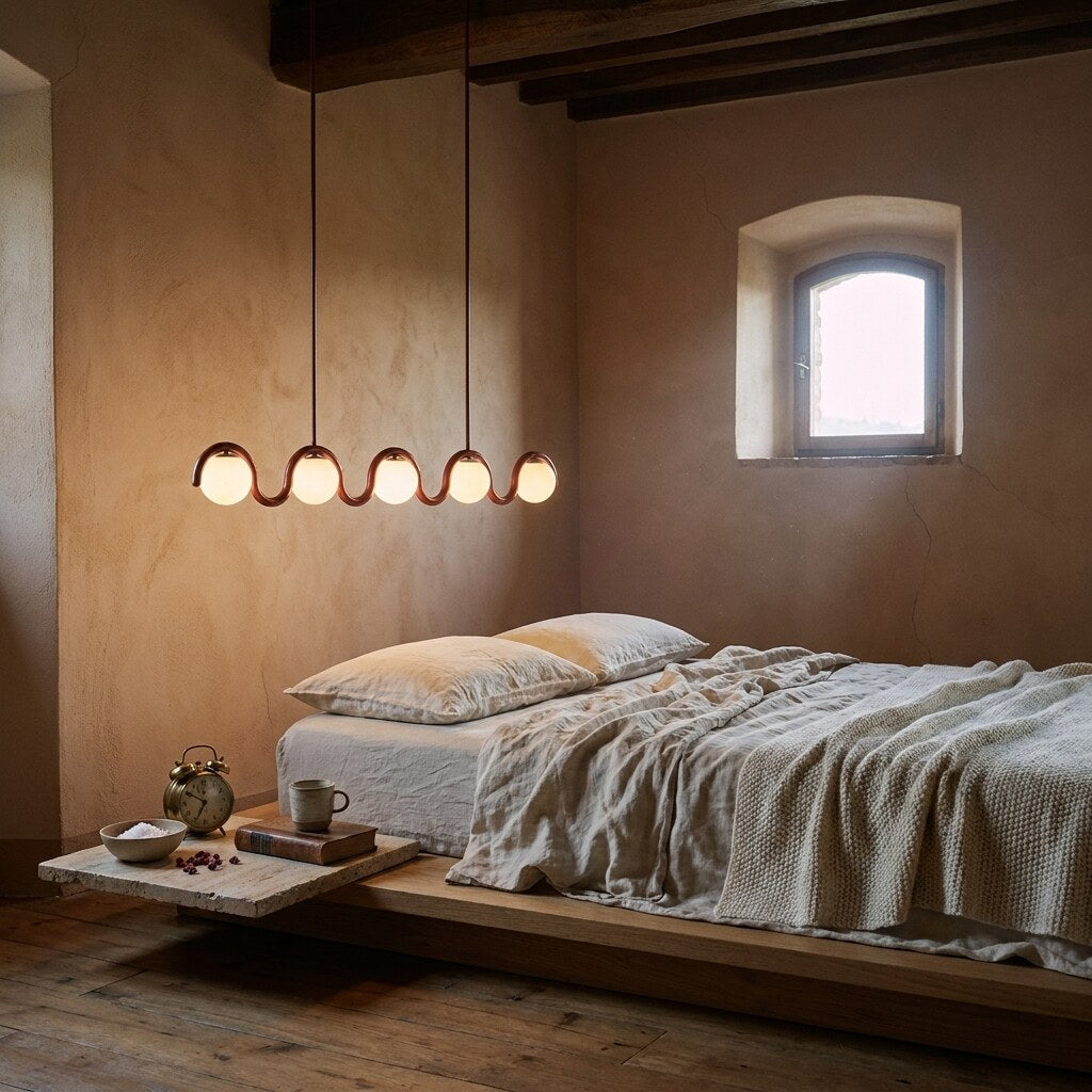 Lustre Uveta Design — Chambre wabi-sabi en Toscane — Halonéa