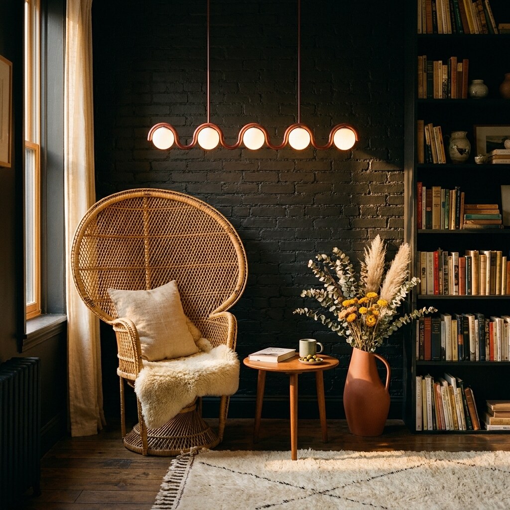 Lustre Uveta Design — Coin lecture bohème à Brooklyn — Halonéa