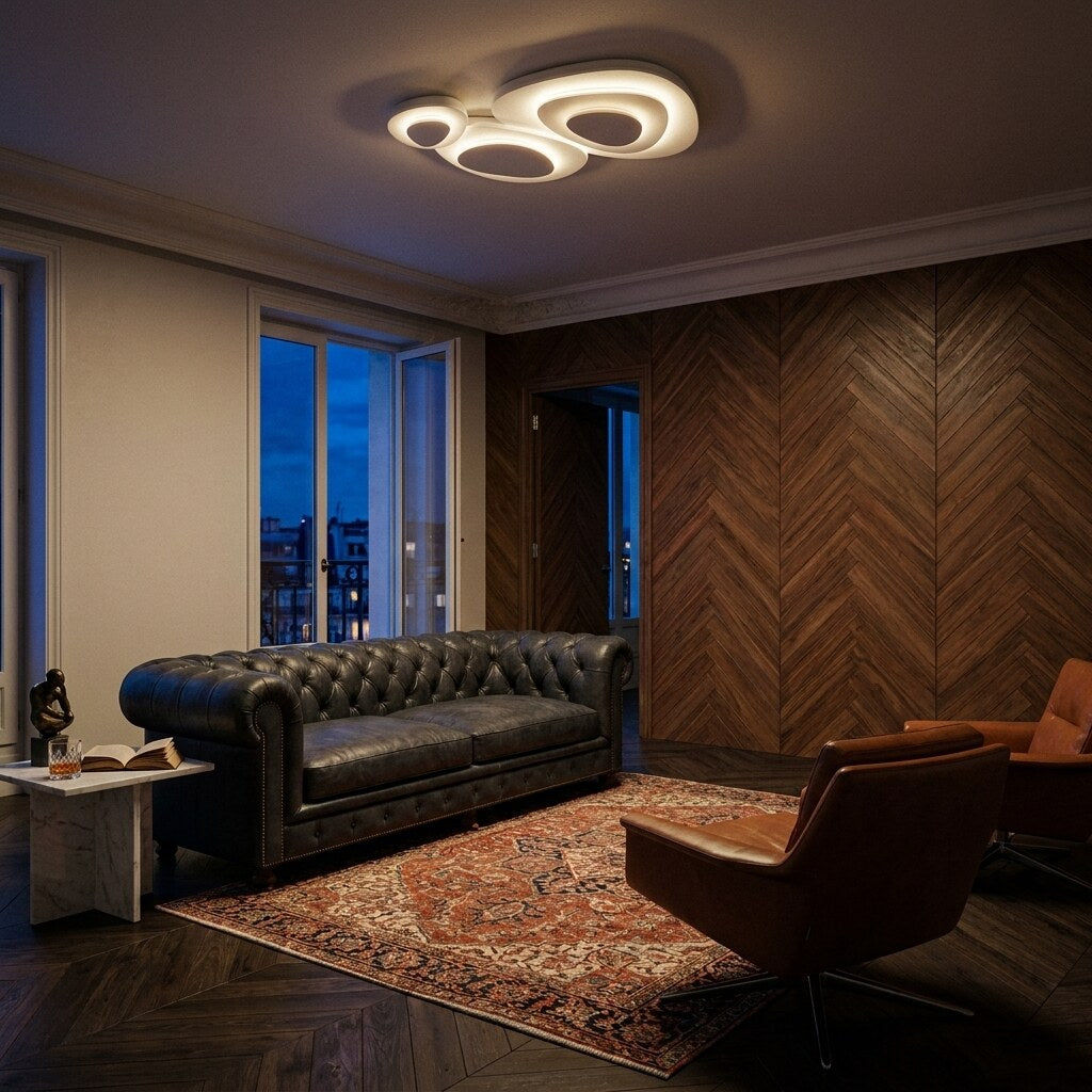 Plafonnier Jurel Contemporain — Salon Haussmann à Paris — Halonéa