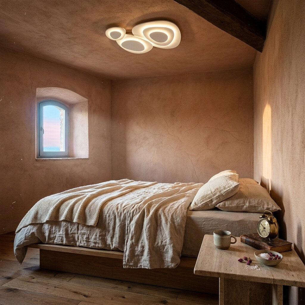 Plafonnier Jurel Contemporain — Chambre wabi-sabi en Toscane — Halonéa