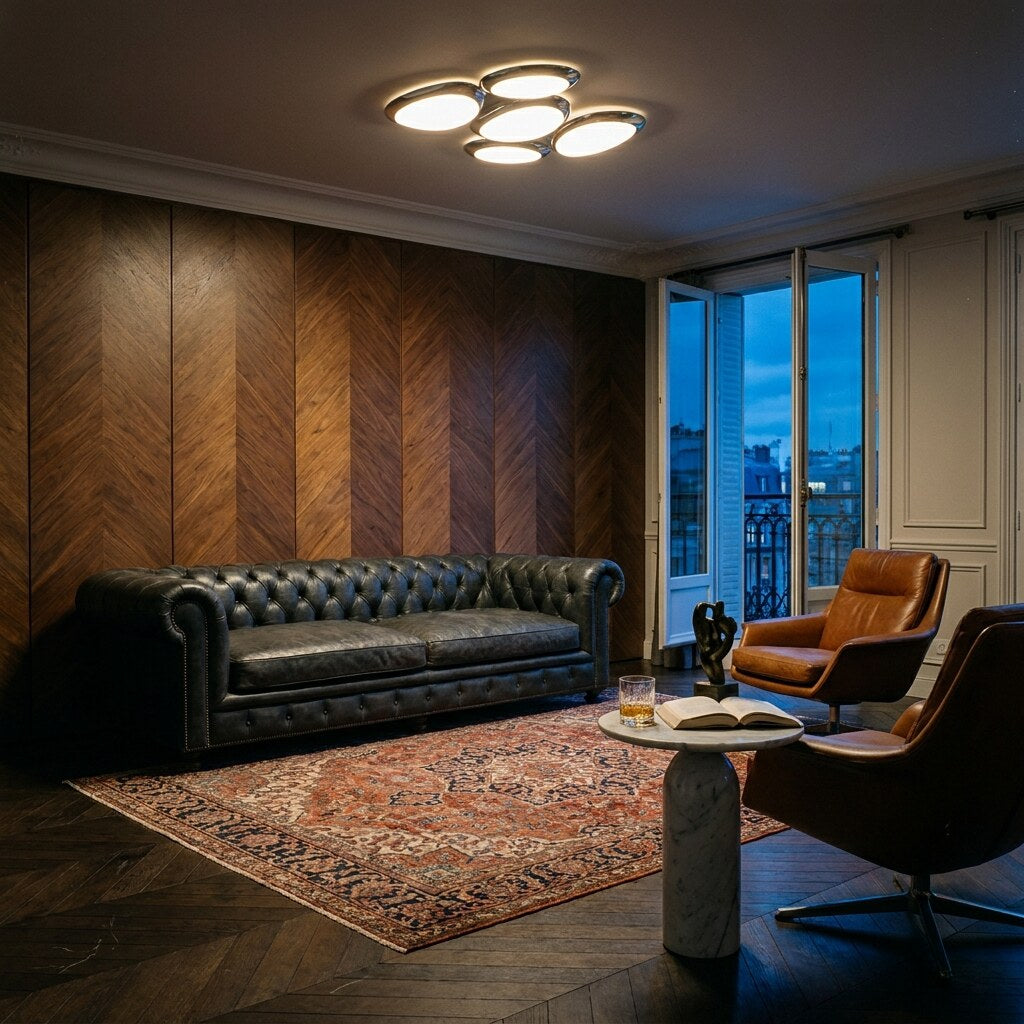 Plafonnier Stellaria Design — Salon Haussmann à Paris — Halonéa