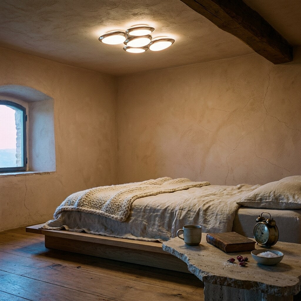 Plafonnier Stellaria Design — Chambre wabi-sabi en Toscane — Halonéa