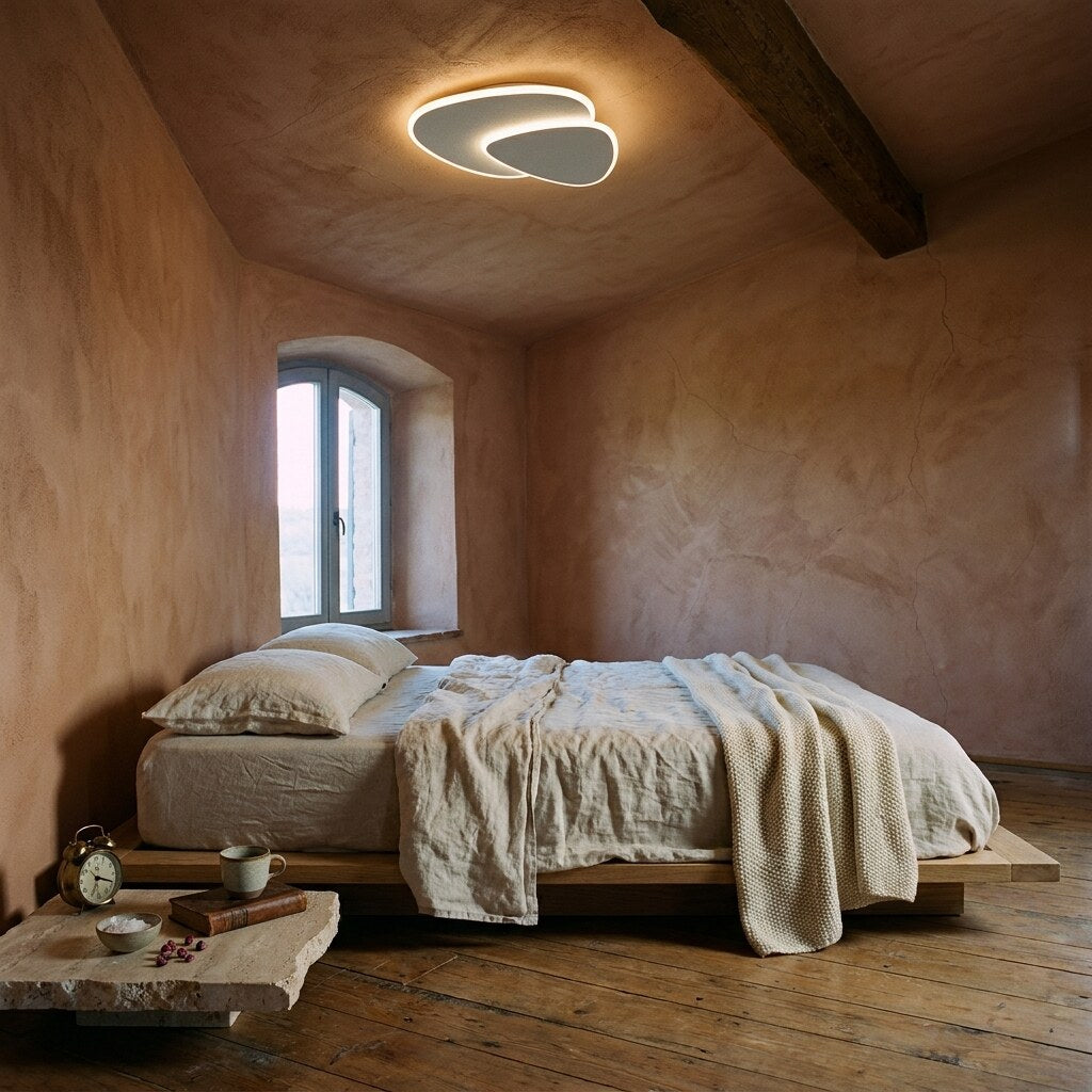 Plafonnier Zeno Contemporain — Chambre wabi-sabi en Toscane — Halonéa