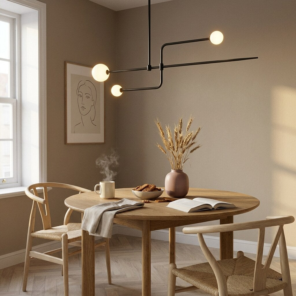 Suspension Arcane Design — Coin repas scandinave à Copenhague — Halonéa