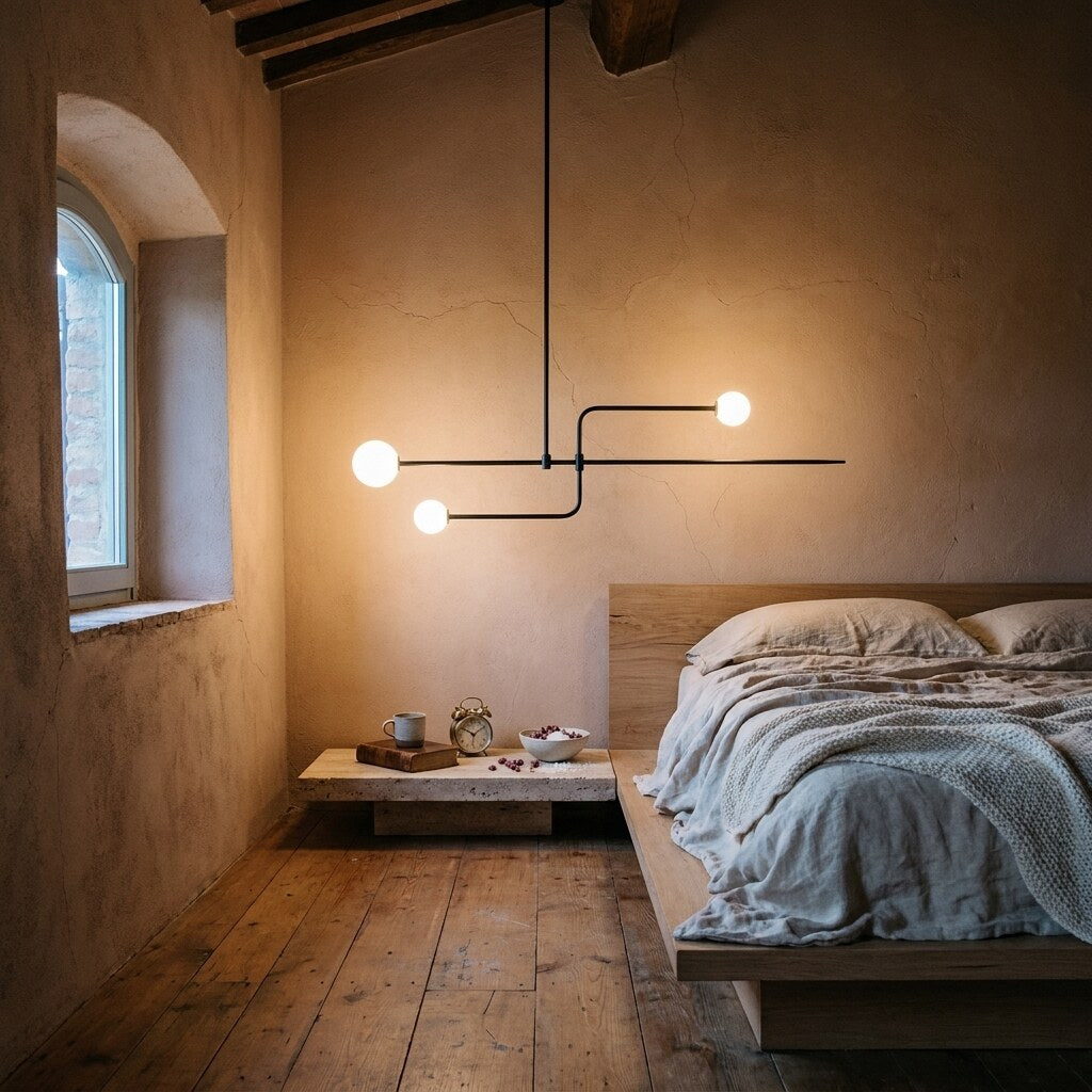 Suspension Arcane Design — Chambre wabi-sabi en Toscane — Halonéa
