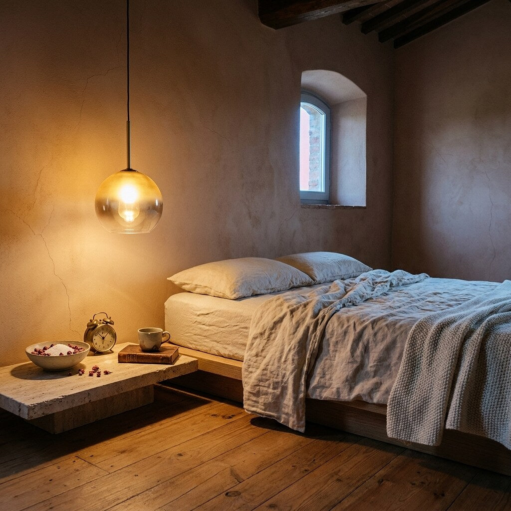 Suspension Bolla Vintage — Chambre wabi-sabi en Toscane — Halonéa