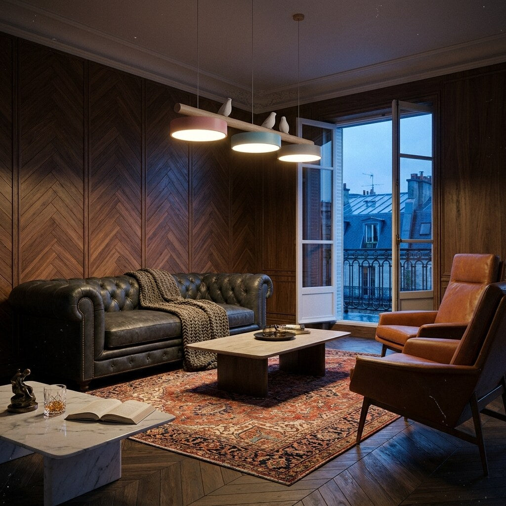 Suspension Cliff Design — Salon Haussmann à Paris — Halonéa