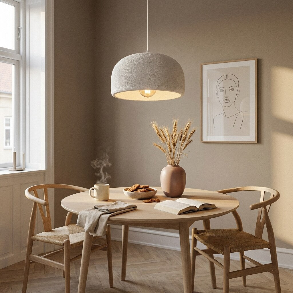 Suspension Dolomia Japandi — Coin repas scandinave à Copenhague — Halonéa