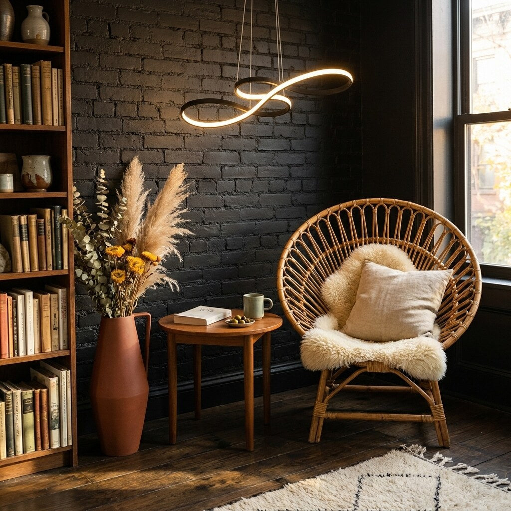 Suspension Durell Design — Coin lecture bohème à Brooklyn — Halonéa