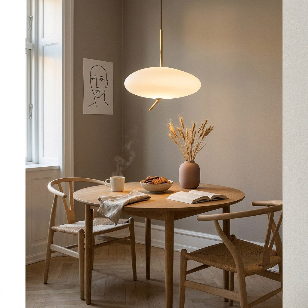 Suspension Galet Japandi — Coin repas scandinave à Copenhague — Halonéa