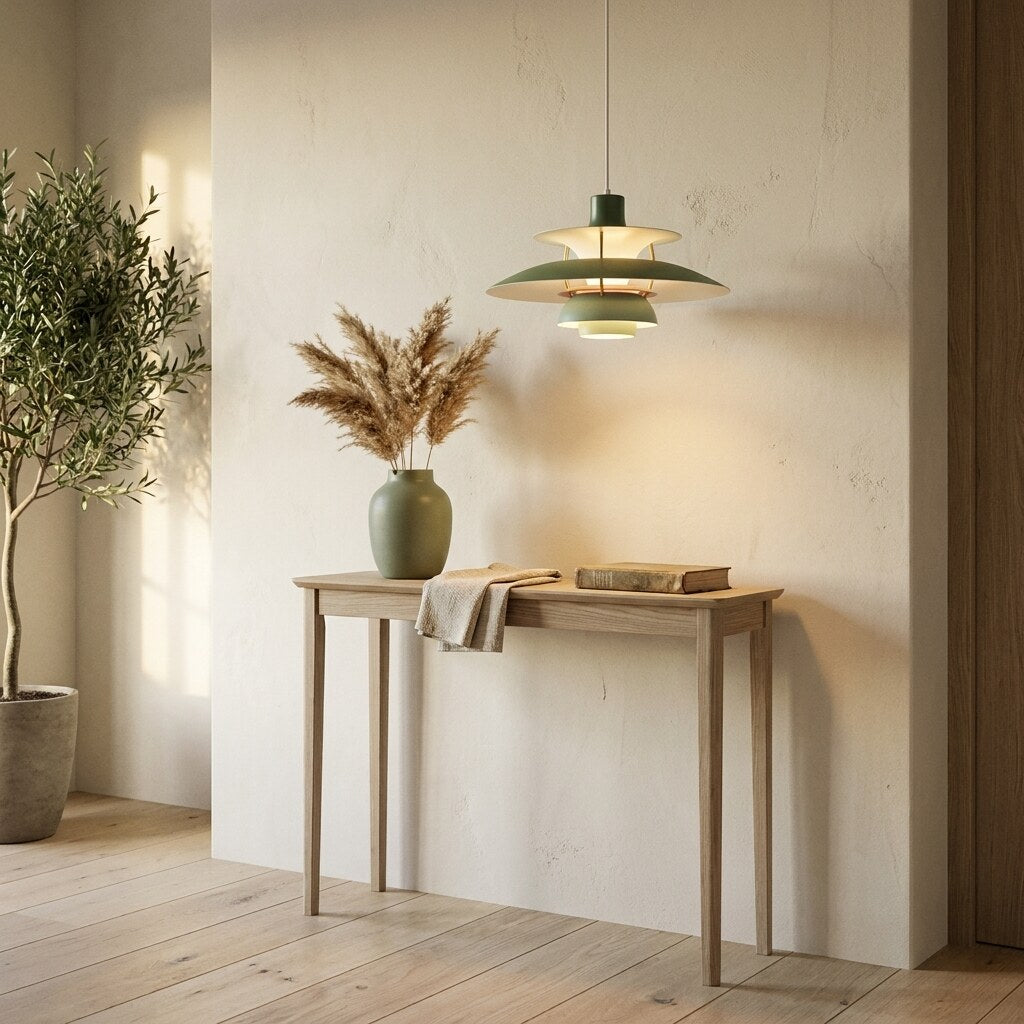 Suspension Jojo Mid Century — Entrée Japandi en Provence — Halonéa