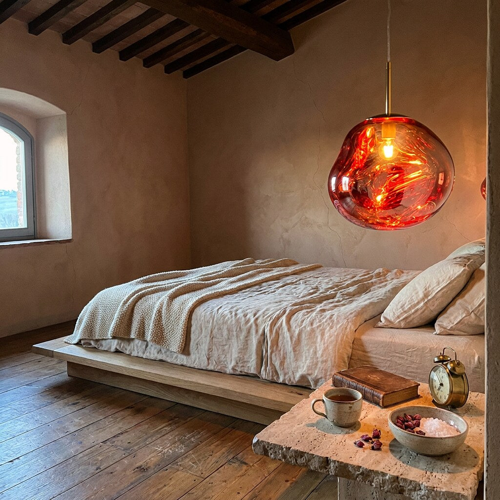 Suspension Milo Design — Chambre wabi-sabi en Toscane — Halonéa