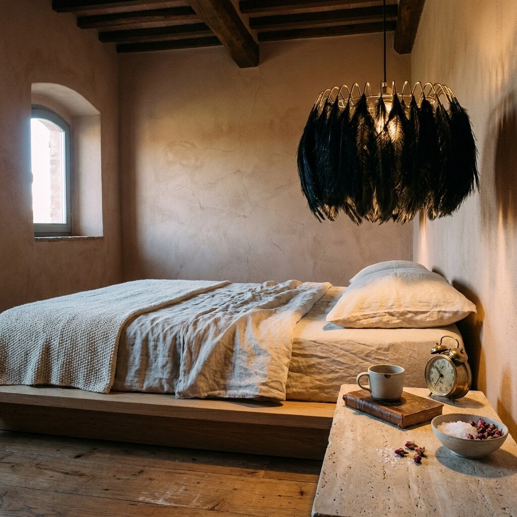 Suspension Plumeria Design — Chambre wabi-sabi en Toscane — Halonéa