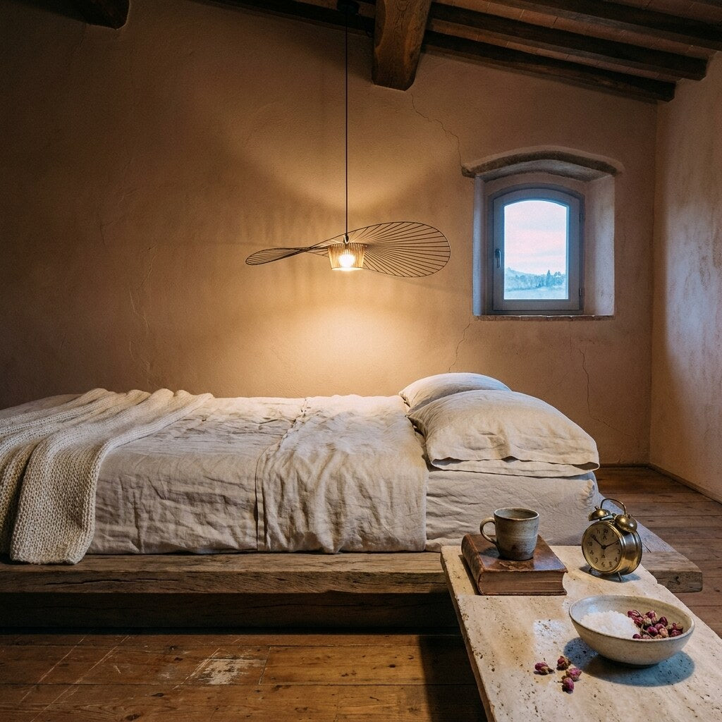 Suspension Zenro Design — Chambre wabi-sabi en Toscane — Halonéa